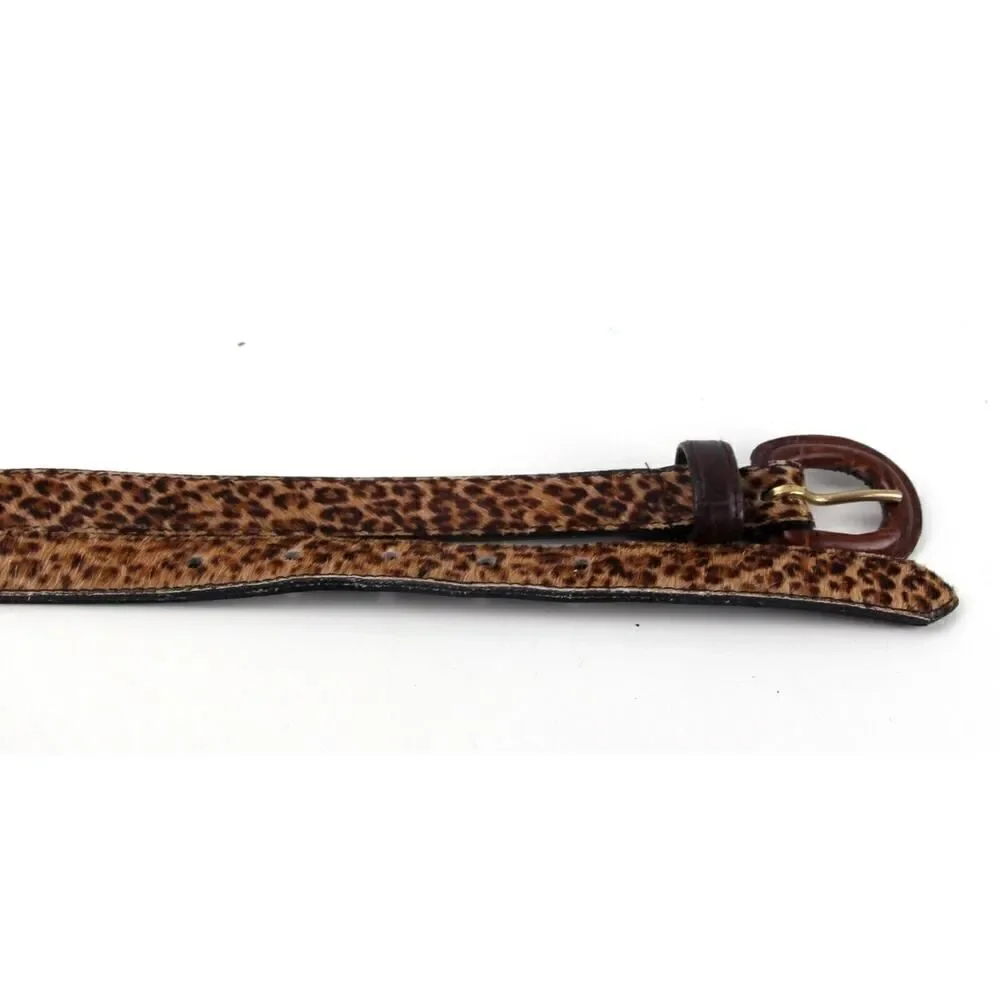 Avignon PONY HAIR LEOPARD PRINT REAL LEATHER 3/4
